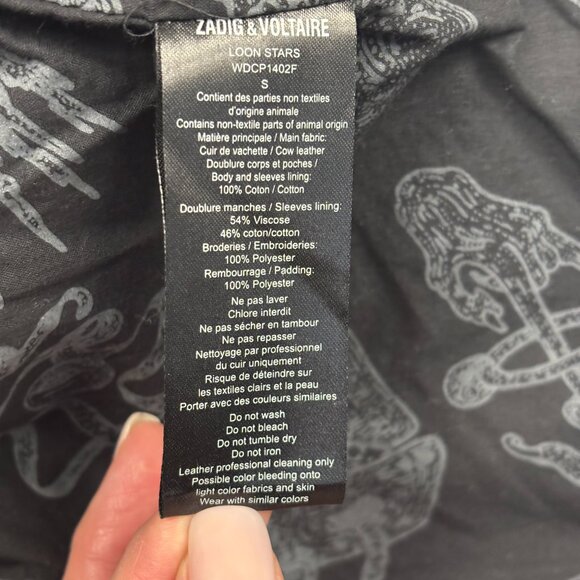 Zadig & Voltaire Leather Moto Jacket – Vintage-Inspired Luxury - Picture 6 of 11